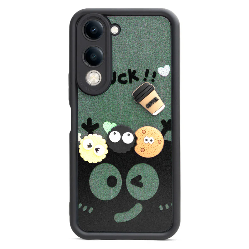 Playful 3D Cartoon Soft Back Case For Vivo Y19e With Camera Protection - Image 7