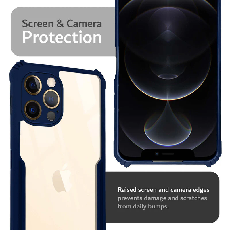 Premium Acrylic Transparent Back Case for Apple iPhone 12 Pro Max - Image 5