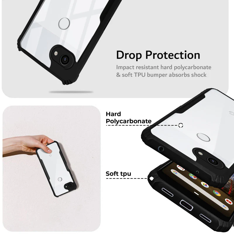 Premium Acrylic Transparent Back Cover for Google Pixel 3A - Image 4