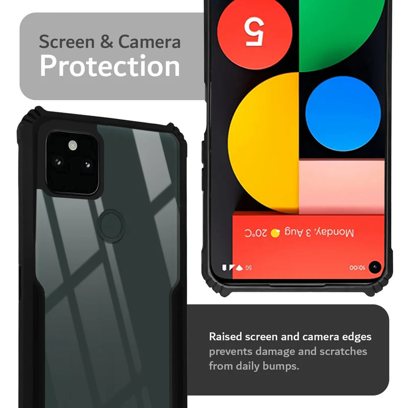 Premium Acrylic Transparent Back Cover for Google Pixel 5A - Image 4