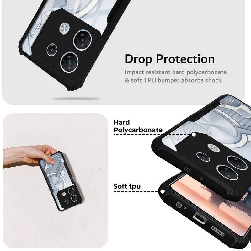 Premium Acrylic Transparent Back Cover for Infinix GT 10 Pro 5G - Image 3