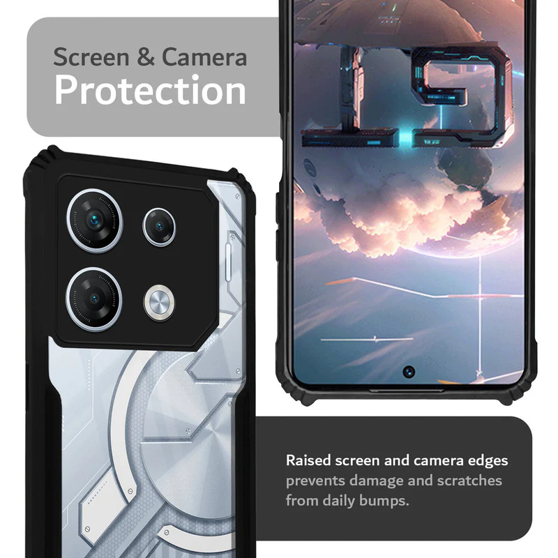 Premium Acrylic Transparent Back Cover for Infinix GT 10 Pro 5G - Image 5