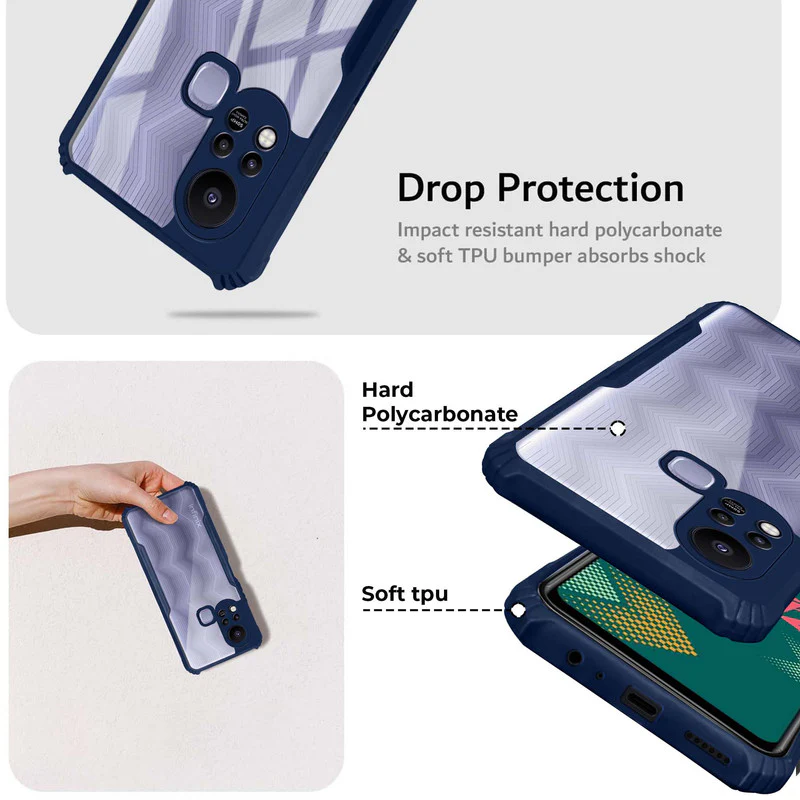 Premium Acrylic Transparent Back Cover for Infinix Hot 11S - Image 3