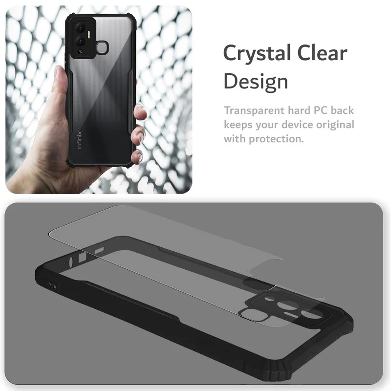 Premium Acrylic Transparent Back Cover for Infinix Hot 12 Play - Image 5