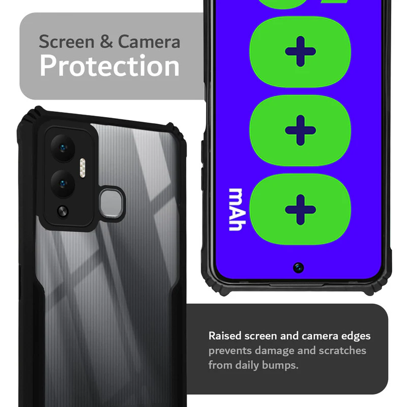 Premium Acrylic Transparent Back Cover for Infinix Hot 12 Play - Image 6