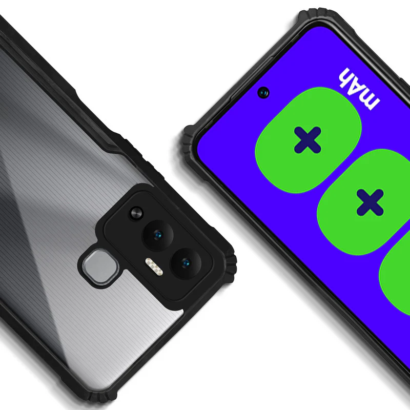 Premium Acrylic Transparent Back Cover for Infinix Hot 12 Play - Image 8