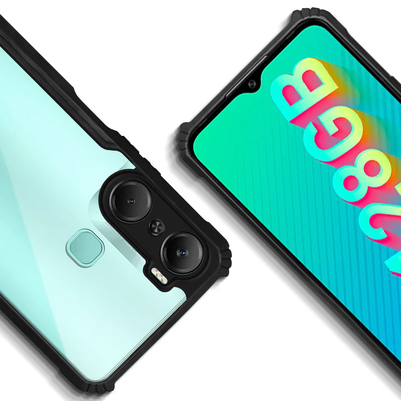 Premium Acrylic Transparent Back Cover for Infinix Hot 12 Pro - Image 8