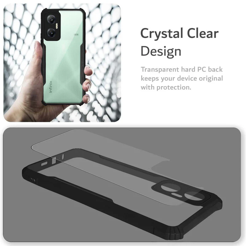 Premium Acrylic Transparent Back Cover for Infinix Hot 20 5G - Image 4