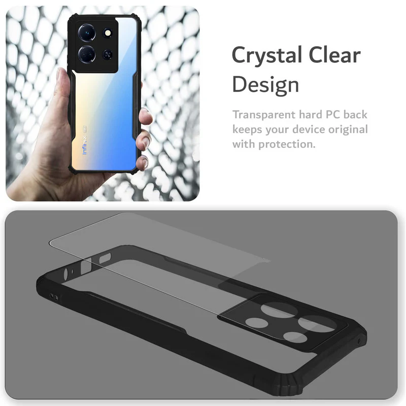 Premium Acrylic Transparent Back Cover for Infinix Note 30 5G - Image 3