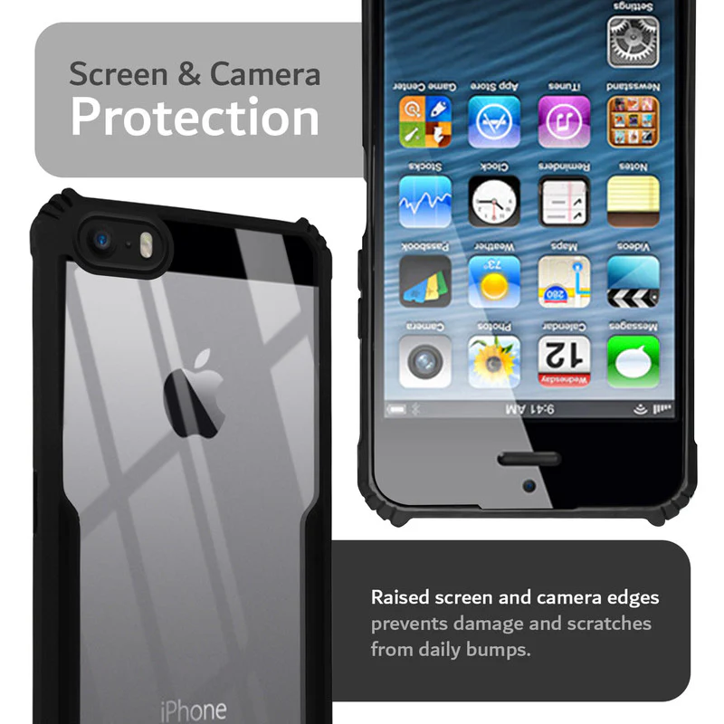 Premium Acrylic Transparent Back Cover for Apple iPhone 5 - Image 5