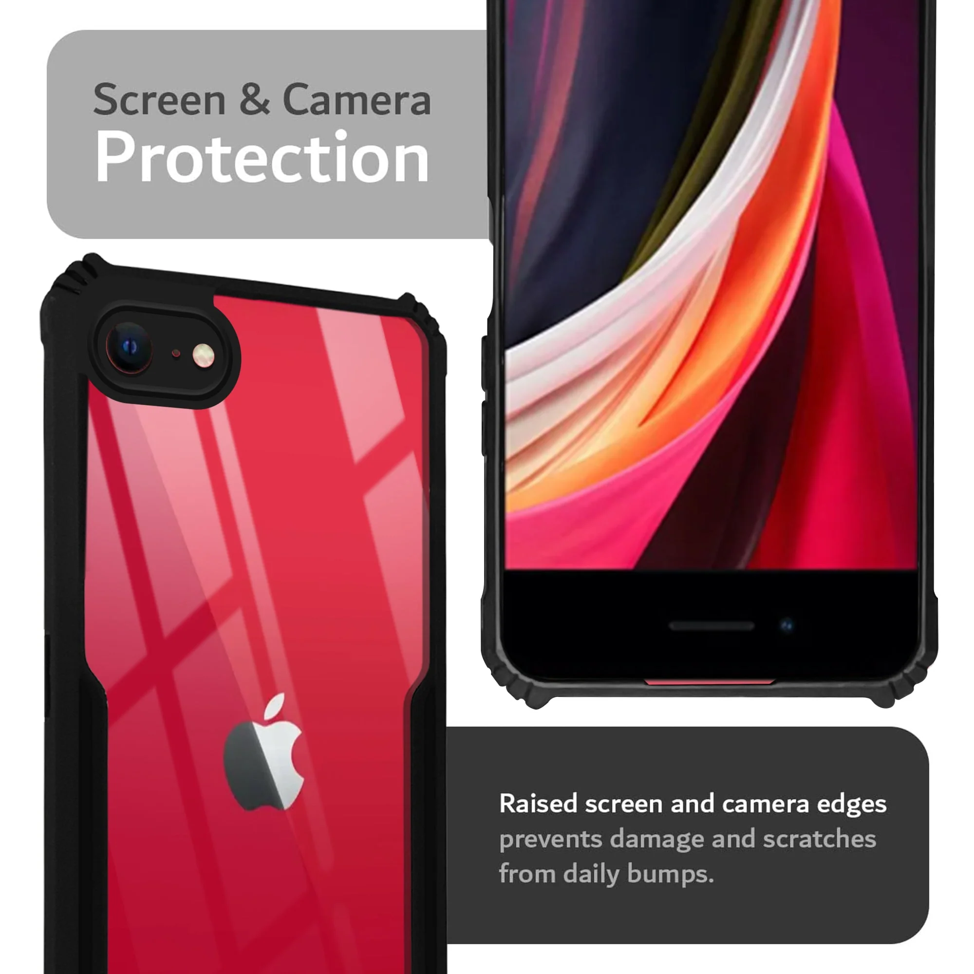 Premium Acrylic Transparent Back Cover for Apple iPhone 8 - Image 5
