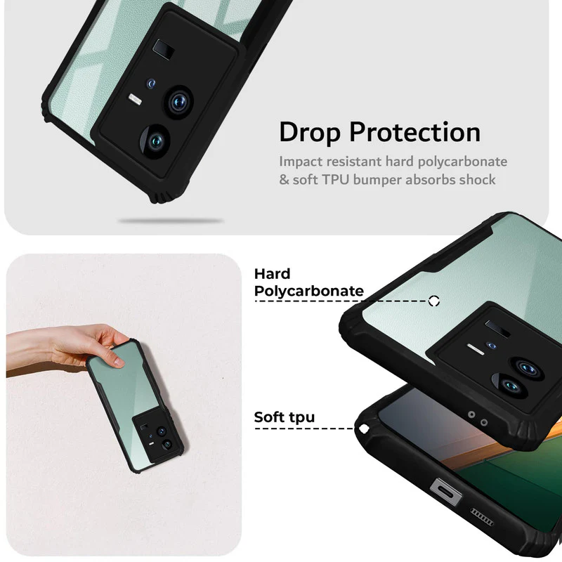 Premium Acrylic Transparent Back Cover for iQOO 11 5G - Image 3