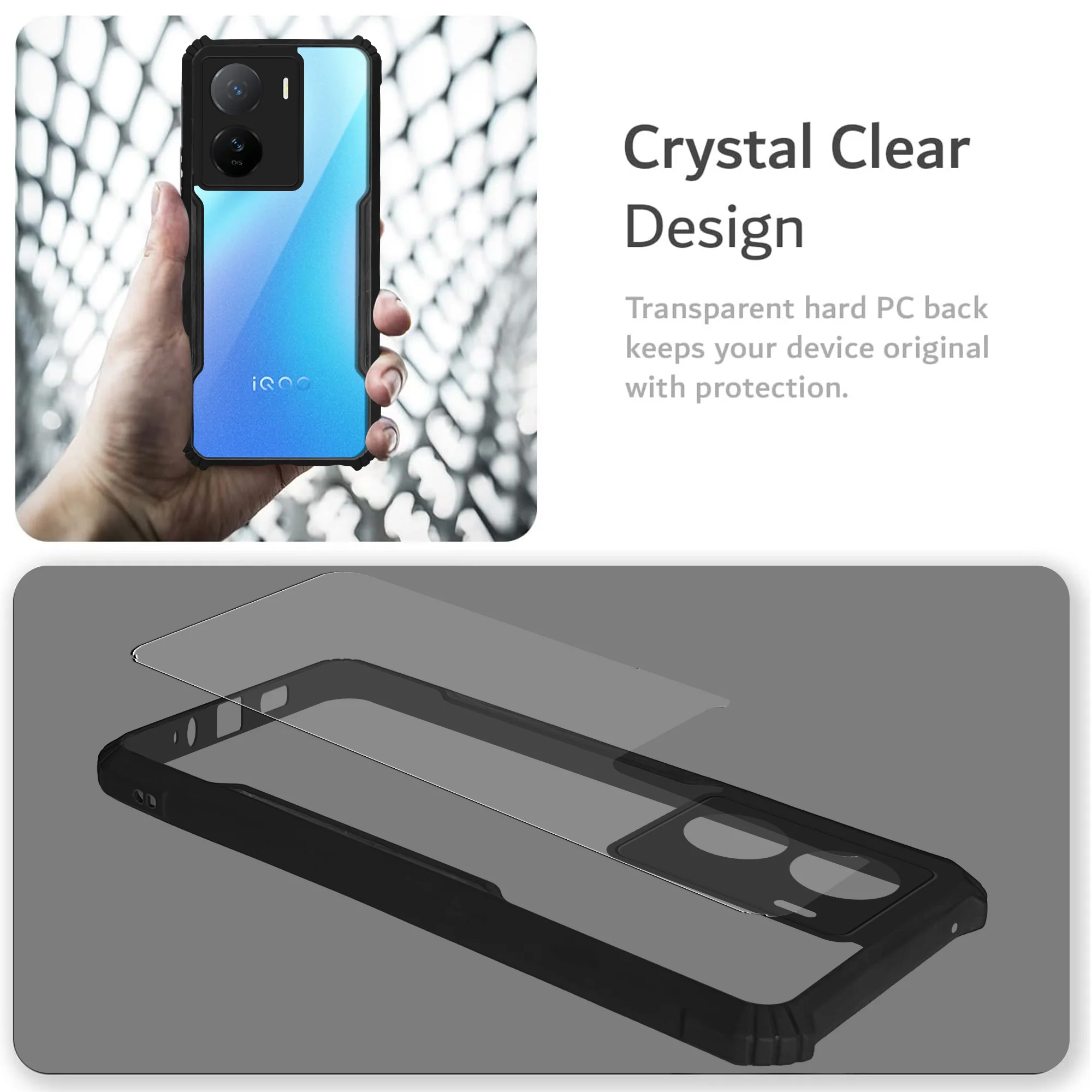 Premium Acrylic Transparent Back Cover for iQOO Z7 5G - Image 5