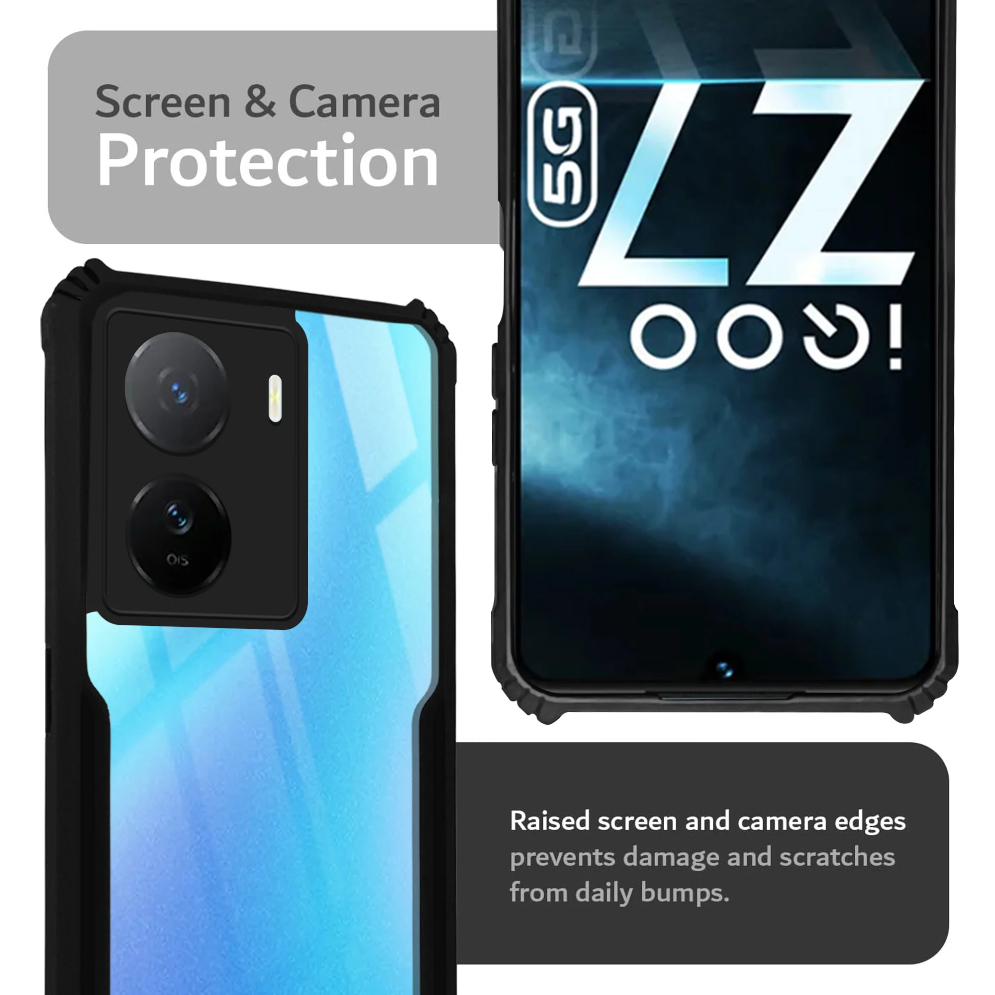 Premium Acrylic Transparent Back Cover for iQOO Z7 5G - Image 6