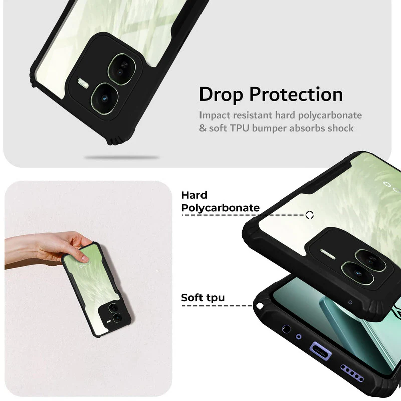 Premium Acrylic Transparent Back Cover for iQOO Z9x 5G - Image 3