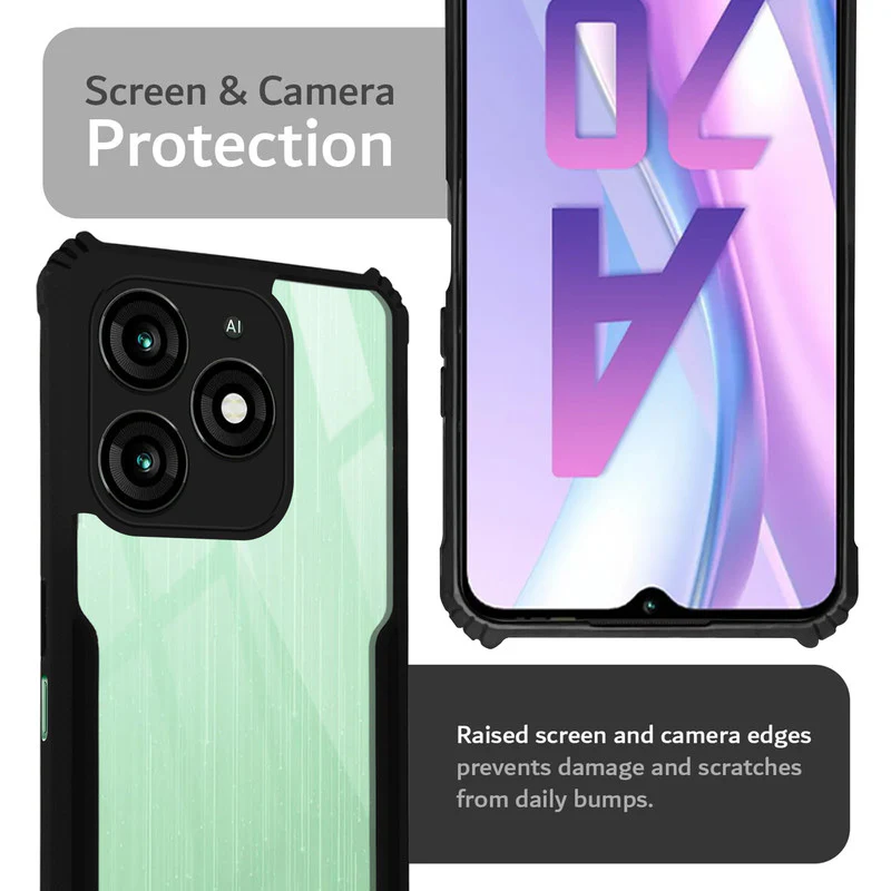 Premium Acrylic Transparent Back Cover for Itel A70 - Image 5