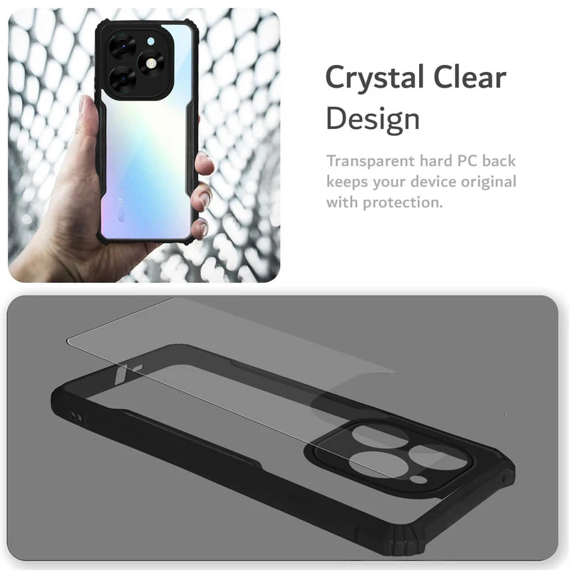 Premium Acrylic Transparent Back Cover for itel S23 Plus - Image 5