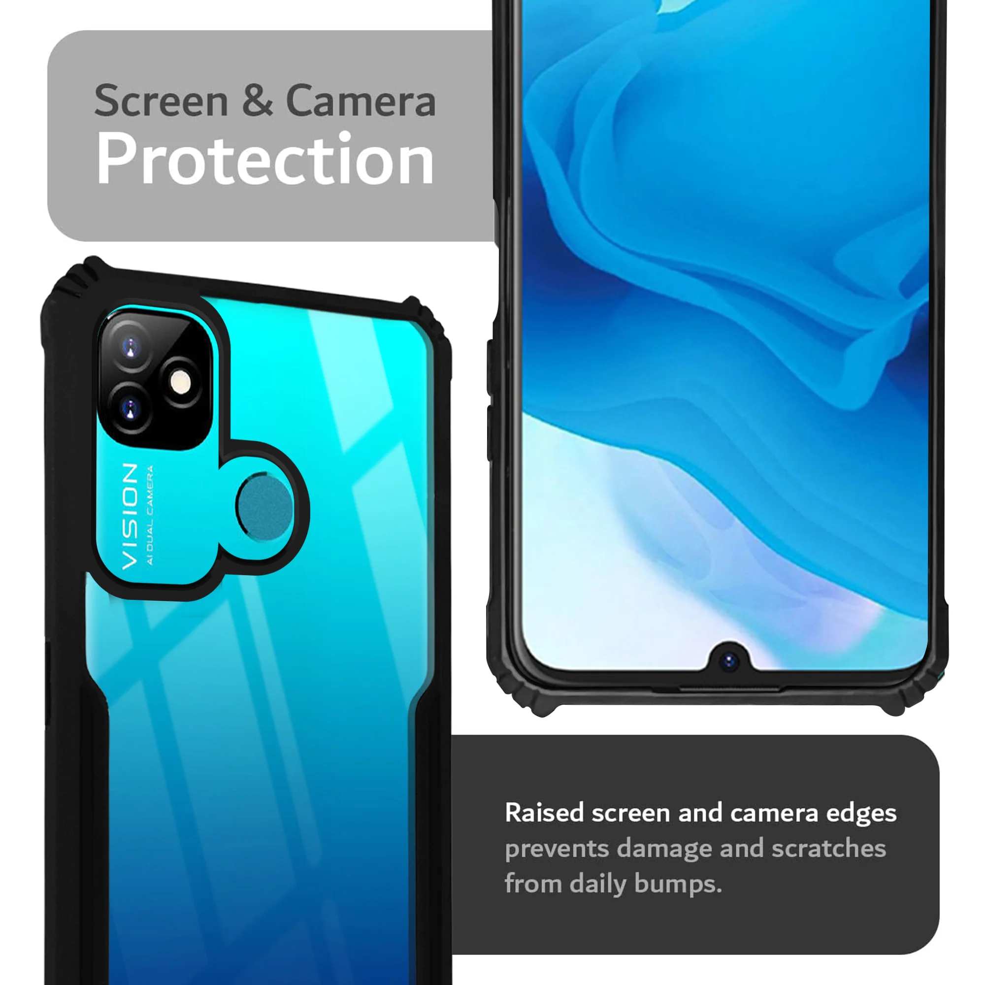 Premium Acrylic Transparent Back Cover for Itel Vision 1 - Image 6
