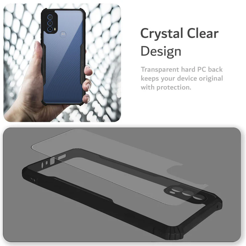 Premium Acrylic Transparent Back Cover for Motorola E30 - Image 5