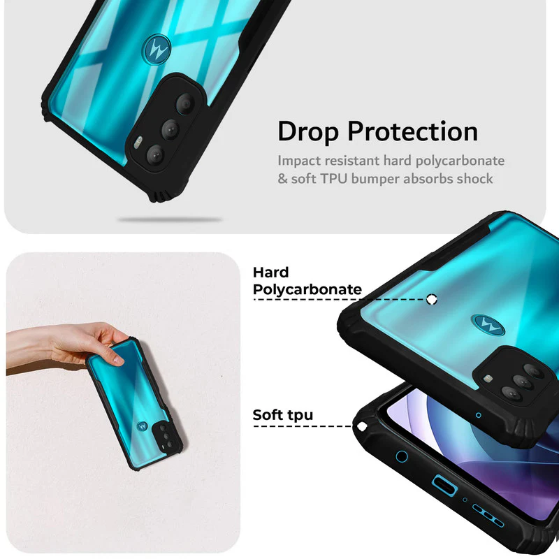 Premium Acrylic Transparent Back Cover for Motorola Moto G71 5G - Image 3