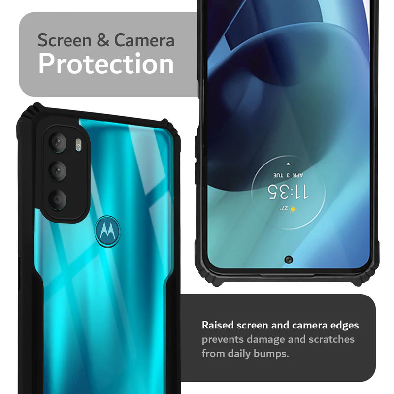 Premium Acrylic Transparent Back Cover for Motorola Moto G71 5G - Image 6