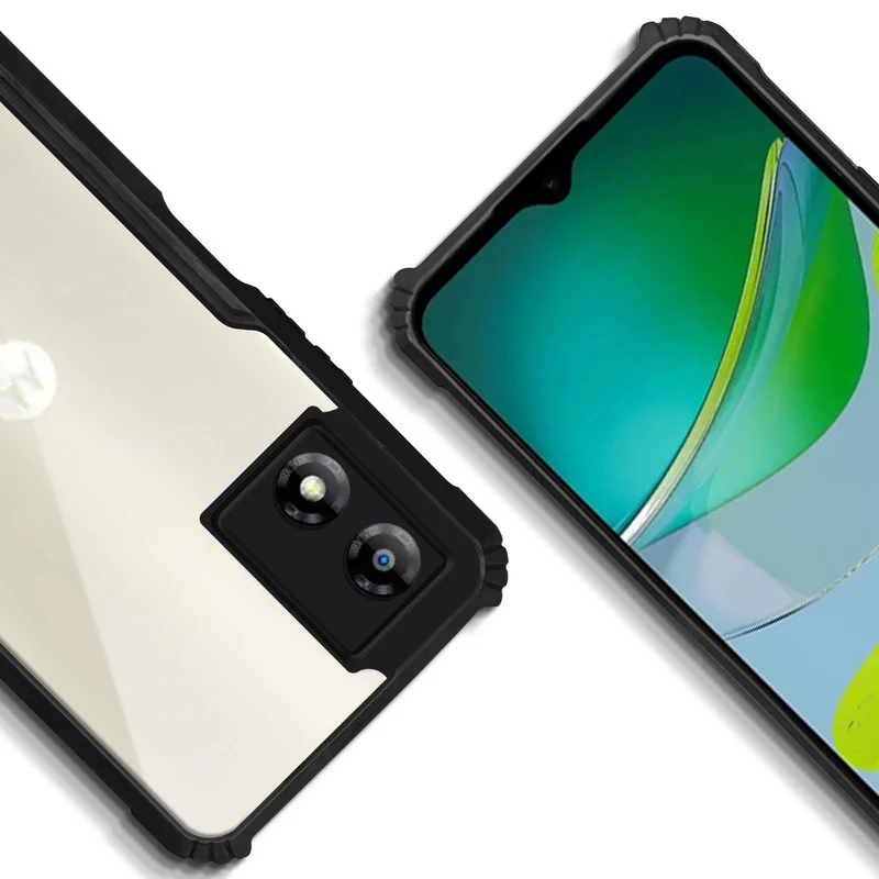 Premium Acrylic Transparent Back Cover for Motorola Moto E13 - Image 7