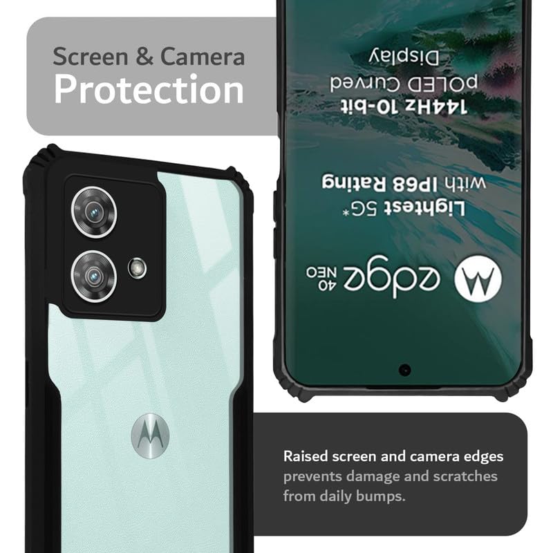 Premium Acrylic Transparent Back Cover for Motorola Edge 40 Neo 5G - Image 7