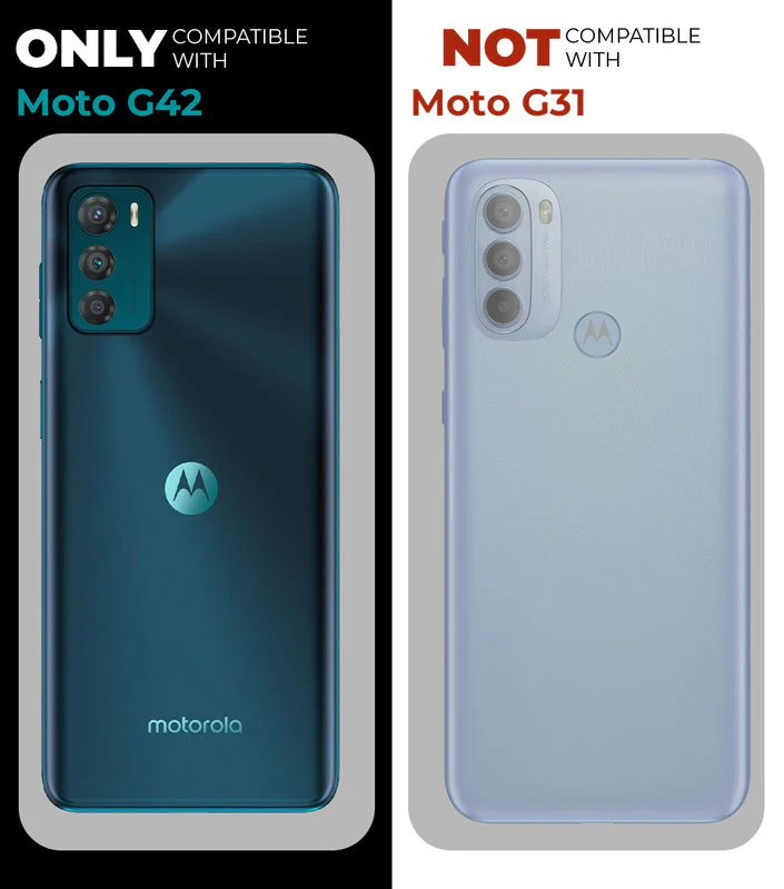Premium Acrylic Transparent Back Cover for Motorola Moto G42 - Image 3