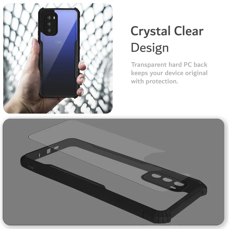 Premium Acrylic Transparent Back Cover for Motorola Moto G51 5G - Image 4