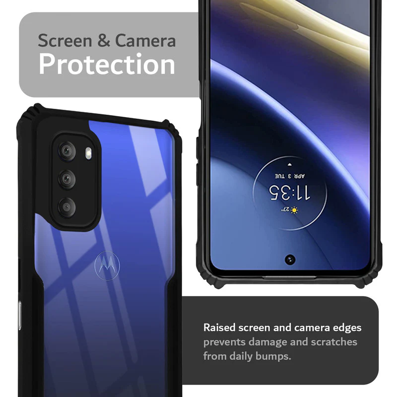 Premium Acrylic Transparent Back Cover for Motorola Moto G51 5G - Image 5