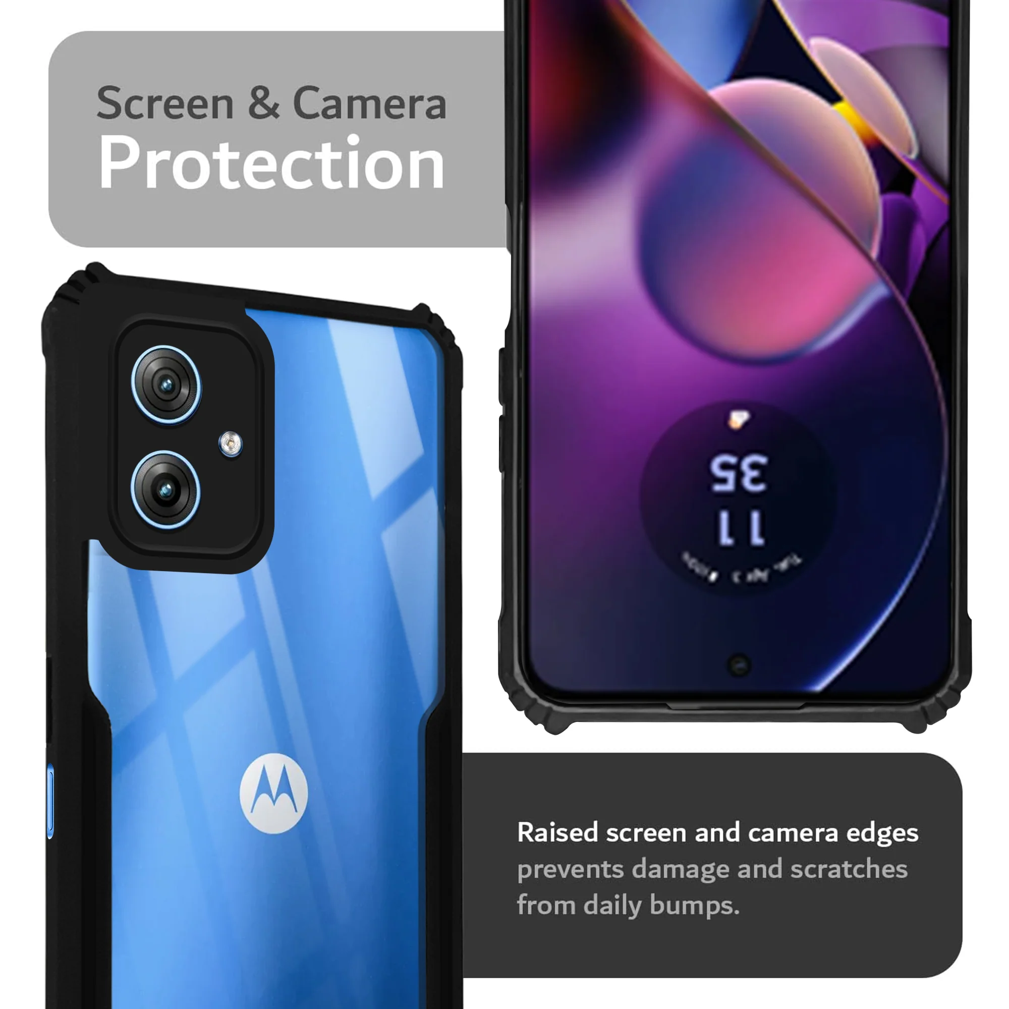 Premium Acrylic Transparent Back Cover for Motorola G54 5G - Image 6