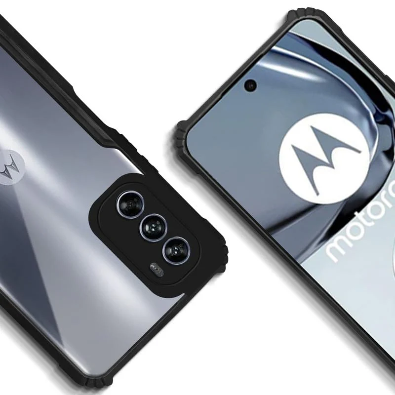 Premium Acrylic Transparent Back Cover for Motorola Moto G62 - Image 9