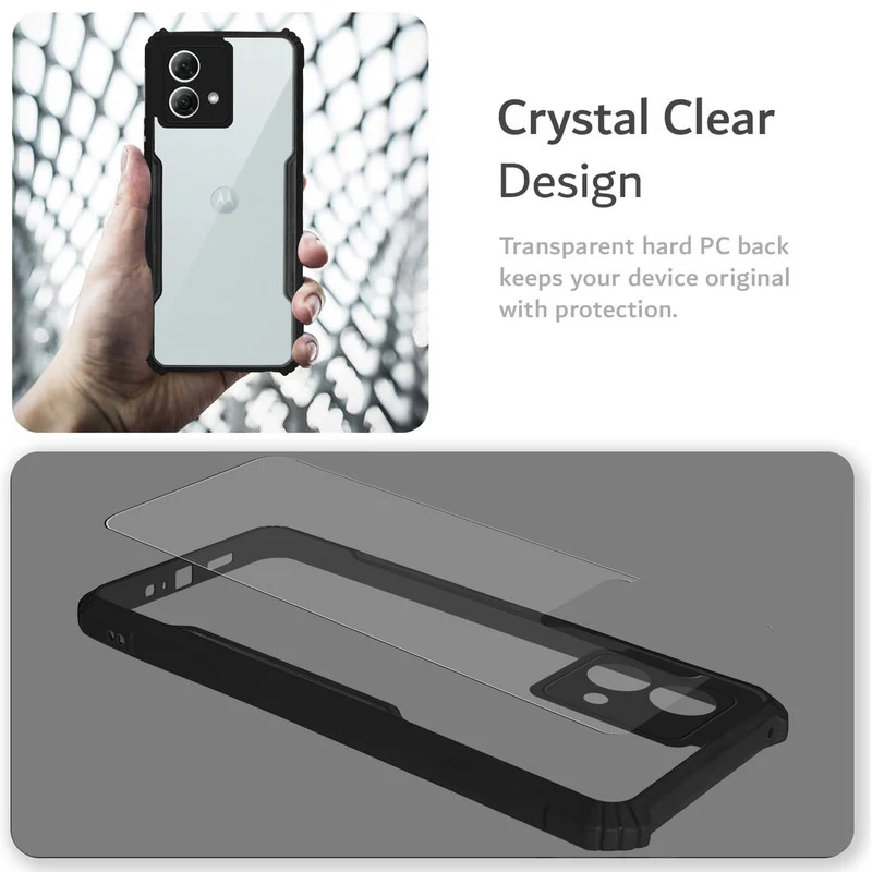 Premium Acrylic Transparent Back Cover for Motorola Moto G84 5G - Image 3