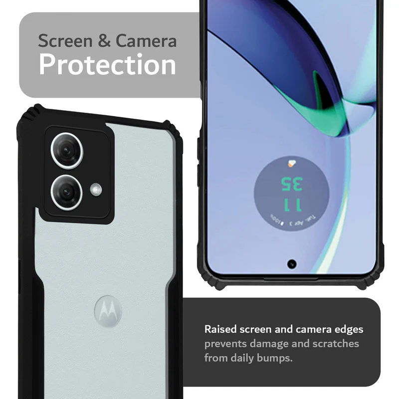 Premium Acrylic Transparent Back Cover for Motorola Moto G84 5G - Image 5