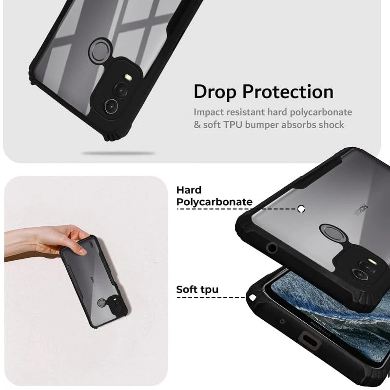 Premium Acrylic Transparent Back Cover for Nokia G11 Plus - Image 2