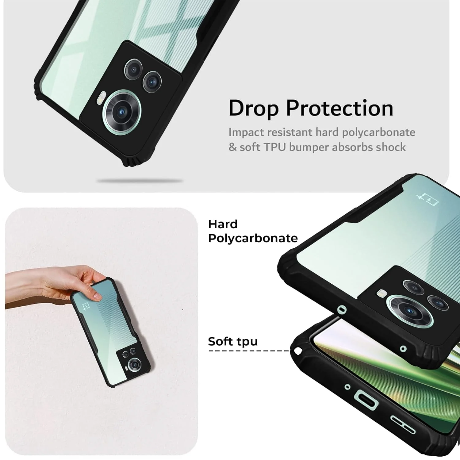 Premium Acrylic Transparent Back Cover for OnePlus 10R 5G - Image 4