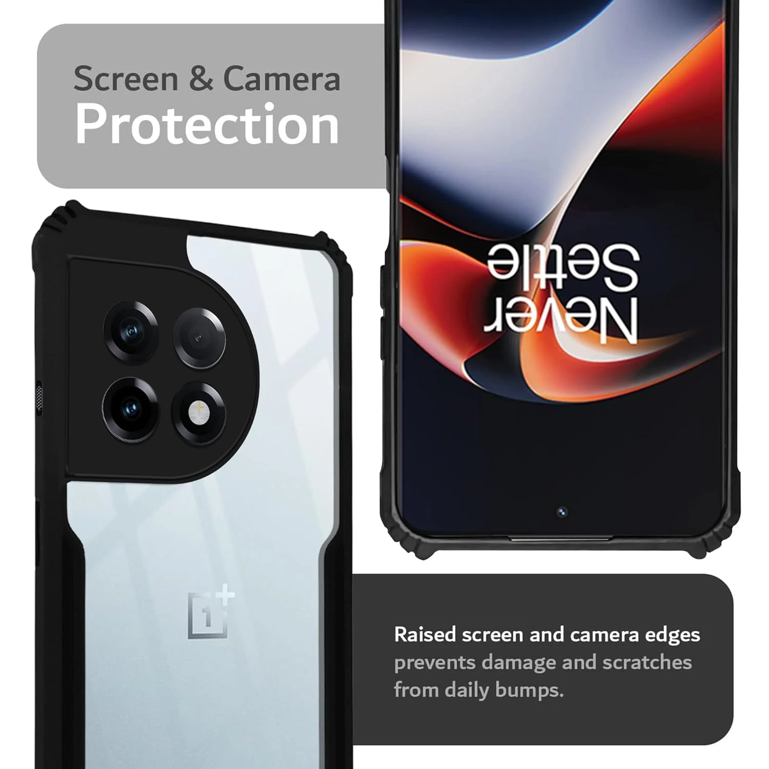 Premium Acrylic Transparent Back Cover for OnePlus 11R 5G - Image 6