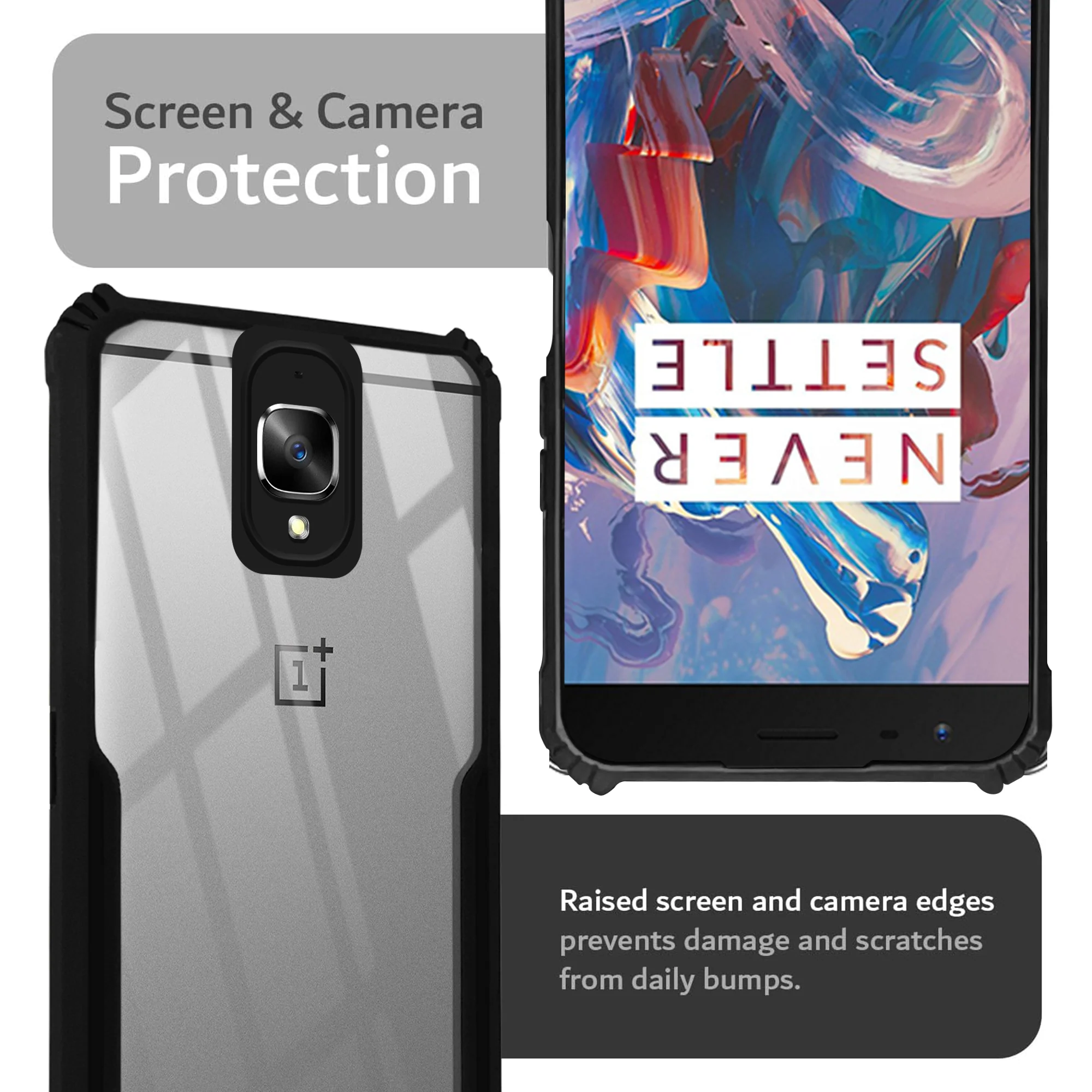 Premium Acrylic Transparent Back Cover for Oneplus 3 - Image 6