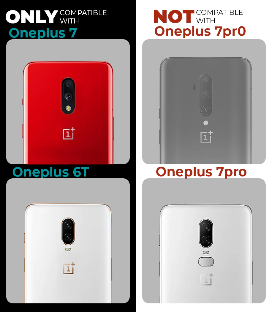 Premium Acrylic Transparent Back Cover for Oneplus 7 - Image 2