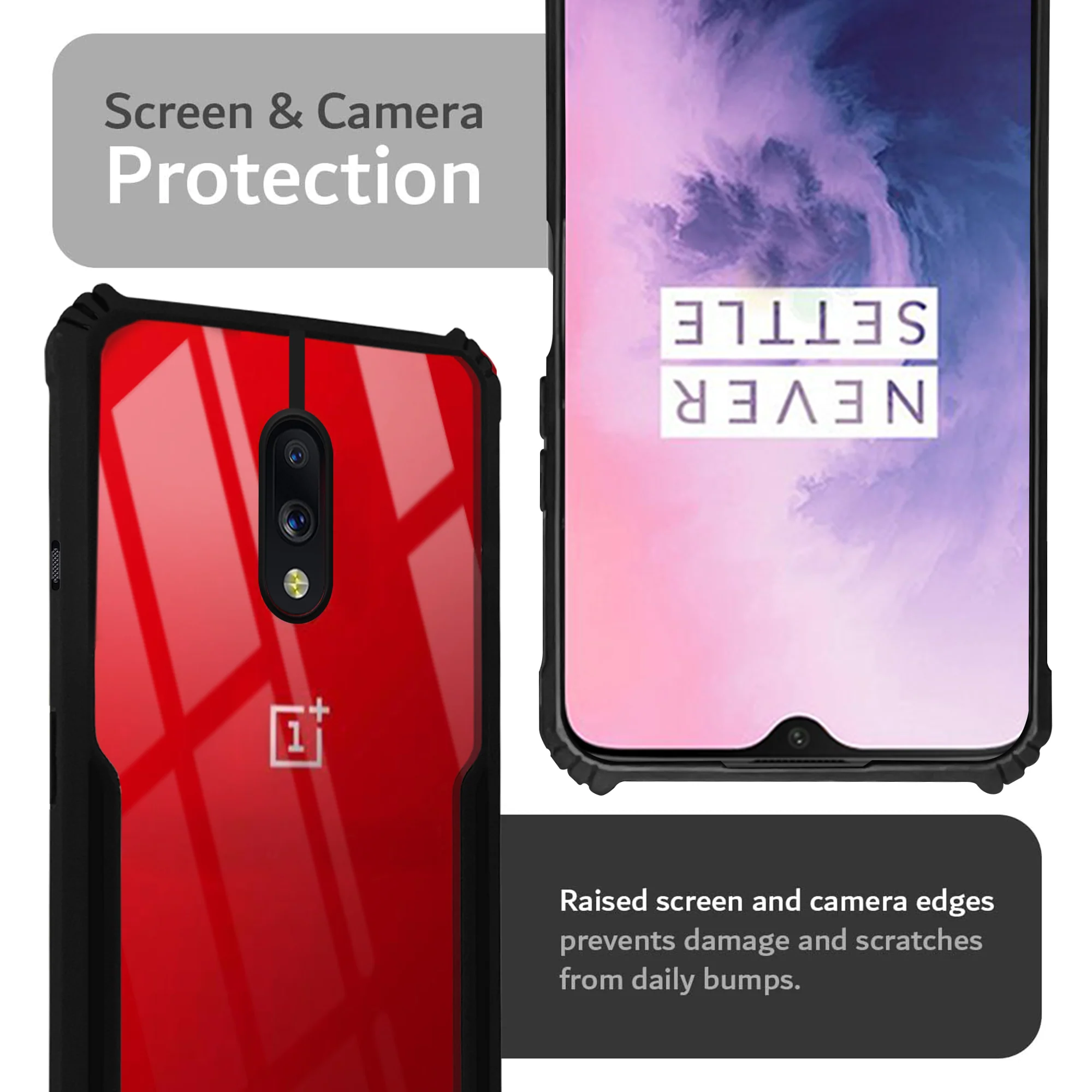 Premium Acrylic Transparent Back Cover for Oneplus 7 - Image 6