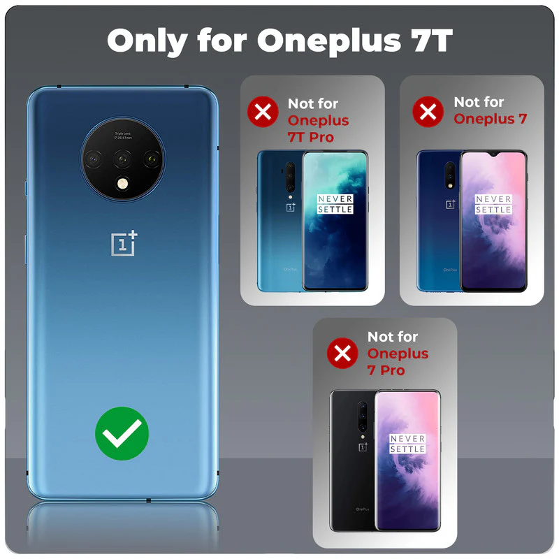 Premium Acrylic Transparent Back Cover for Oneplus 7T - Image 2