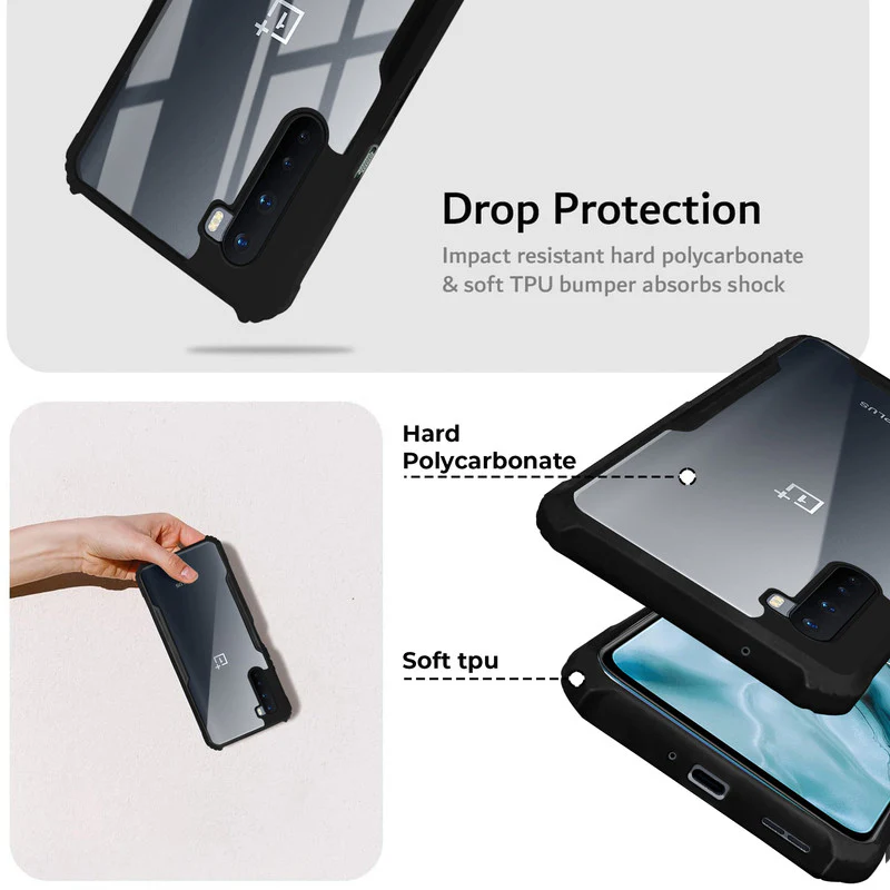 Premium Acrylic Transparent Back Cover for Oneplus Nord - Image 4