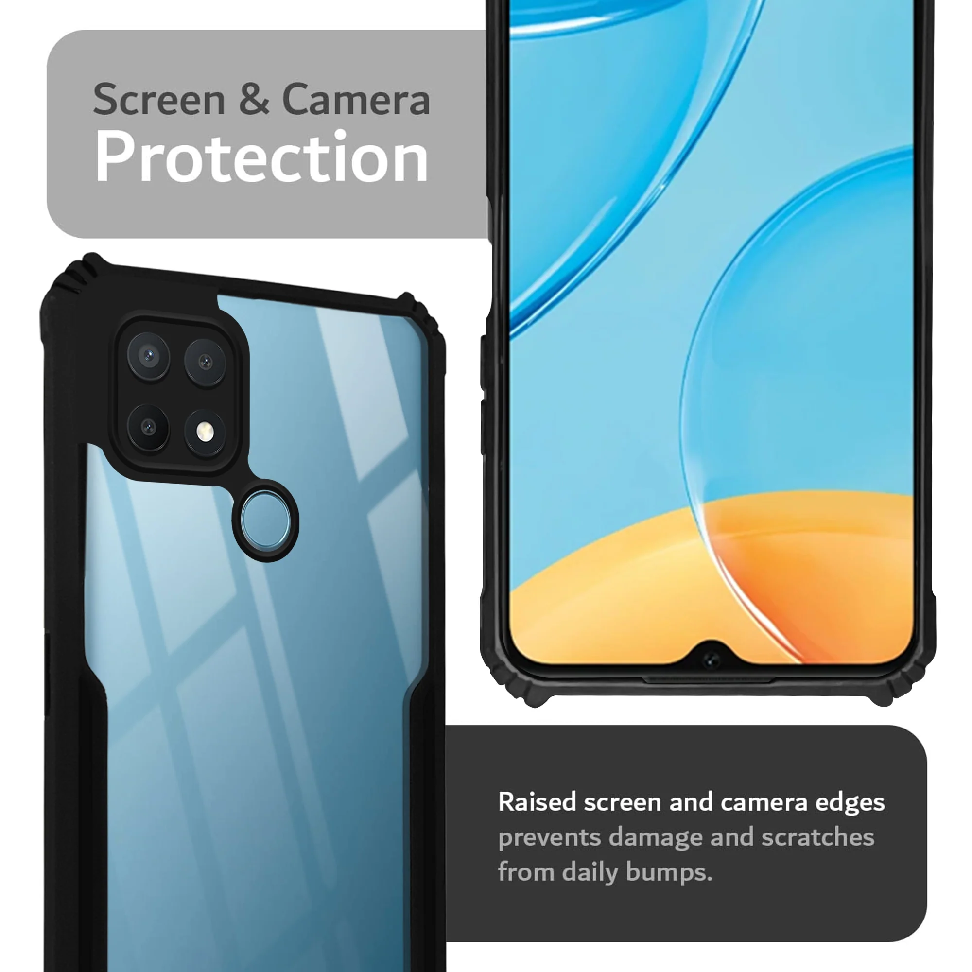 Premium Acrylic Transparent Back Cover for Oppo A15 - Image 6