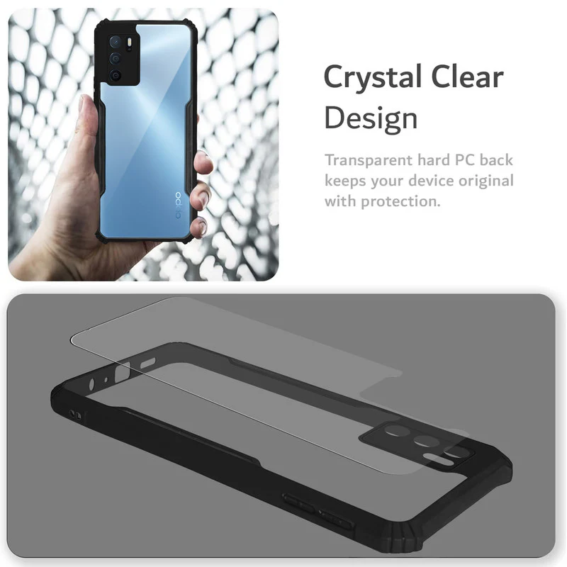Premium Acrylic Transparent Back Cover for Oppo A16 - Image 4