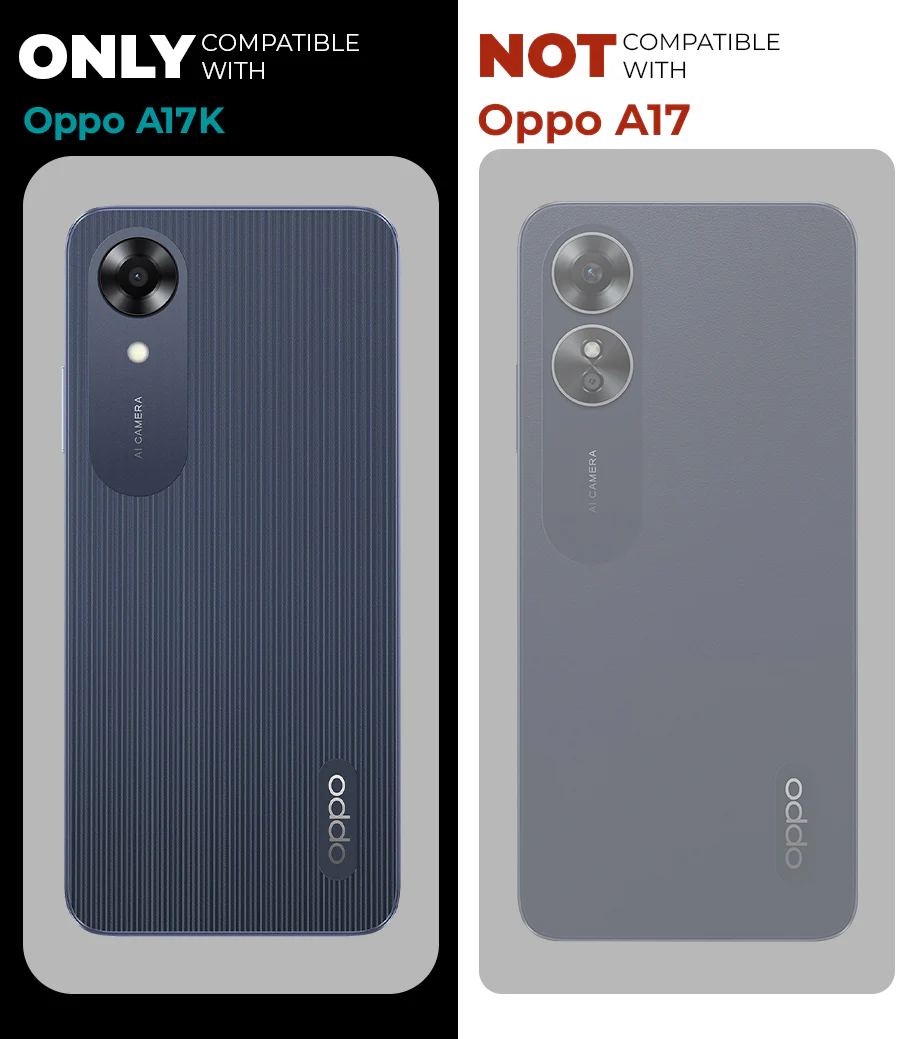 Premium Acrylic Transparent Back Cover for Oppo A17k - Image 2