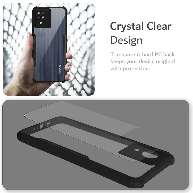 Premium Acrylic Transparent Back Cover for Oppo A17k - Image 4