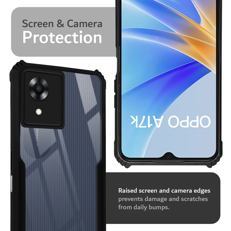 Premium Acrylic Transparent Back Cover for Oppo A17k - Image 6