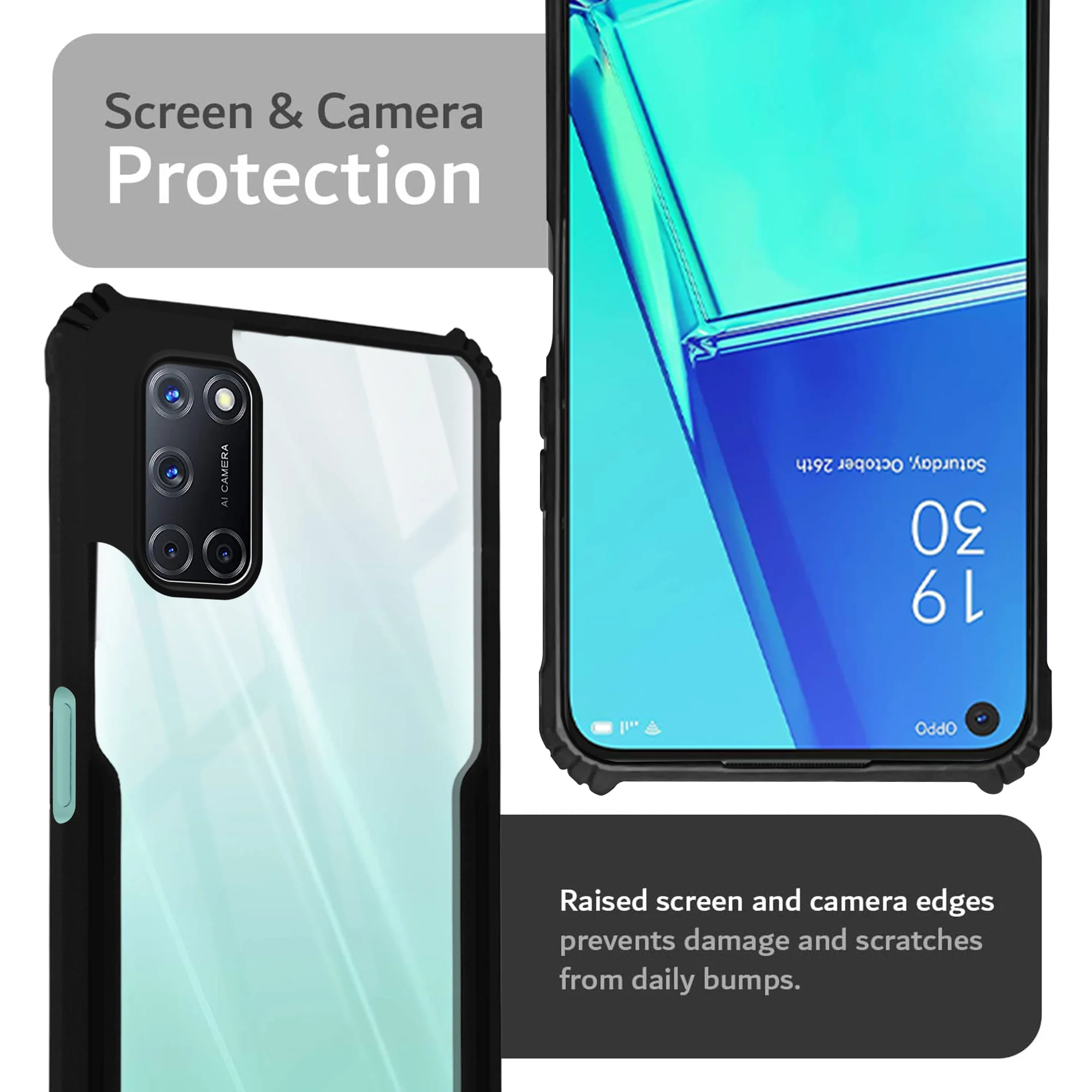Premium Acrylic Transparent Back Cover for Oppo A52 4G - Image 6