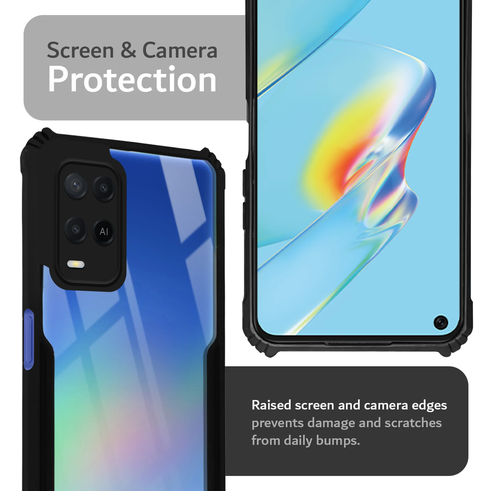 Premium Acrylic Transparent Back Cover for Oppo A54 4G - Image 6