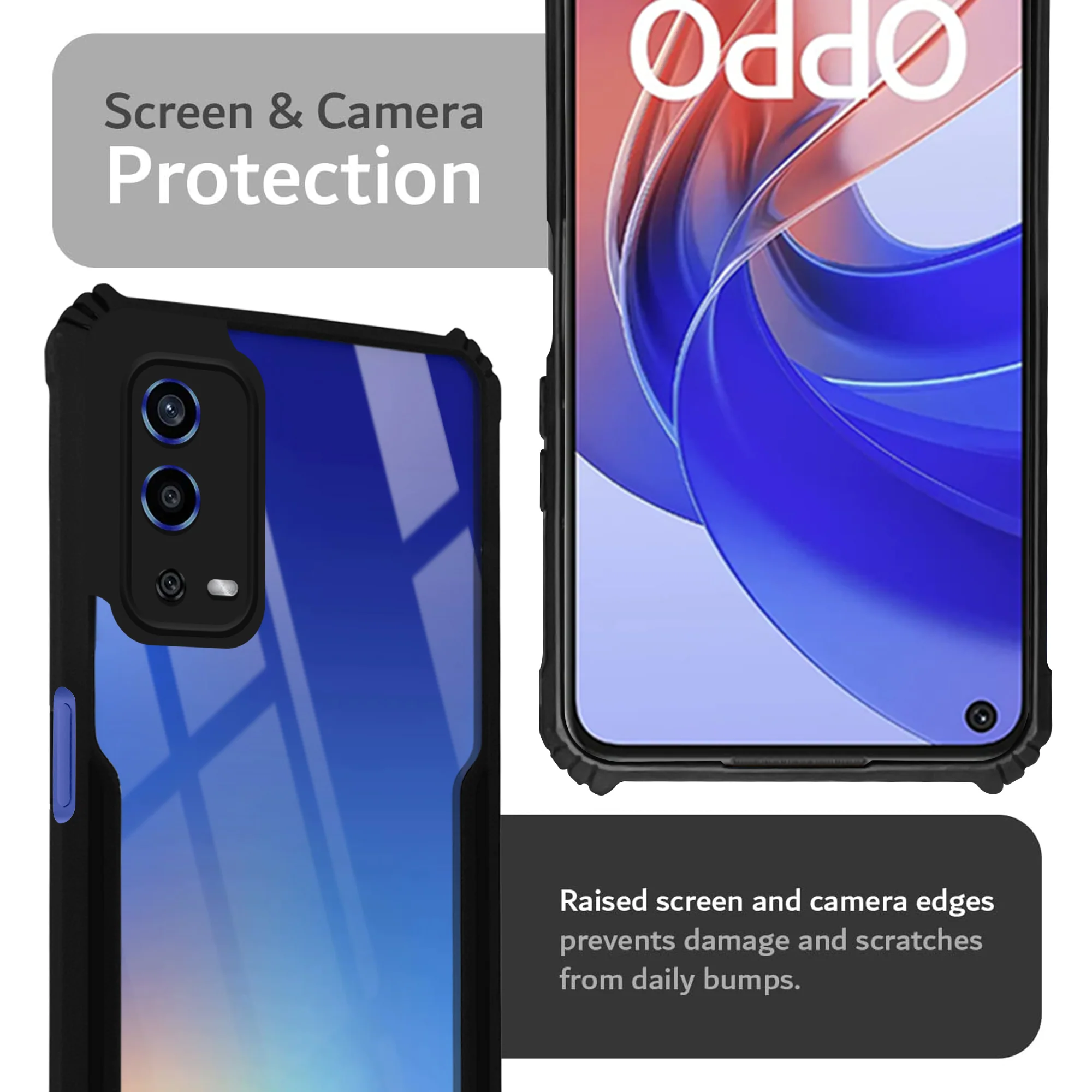 Premium Acrylic Transparent Back Cover for Oppo A55 4G - Image 6